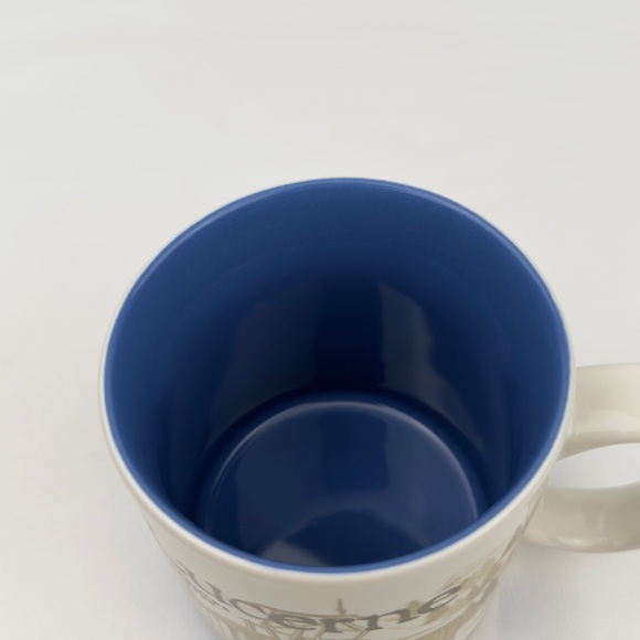 Starbucks Luzern Switzerland City Mug 16oz Blue Interior Cable Car Tram 2016 - Picture 6 of 8